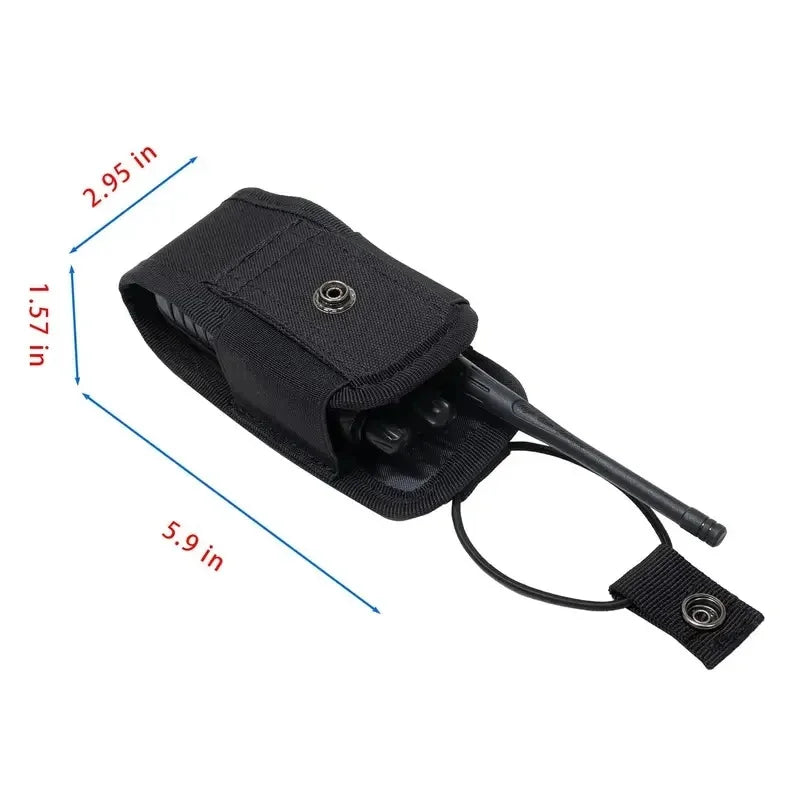 1/3pc Tactical Molle Radio Walkie Talkie Pouch Holder Pocket Waist Bag Portable Interphone Holster Carry Bag for Hunting Camping