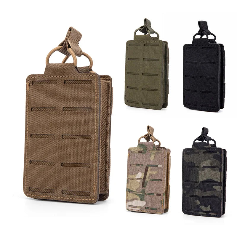 MOLLE 5.56 Single Pouch for M4 M16 Holder Open-Top Carrier Multi-functional Accessory Bag Attachment Package