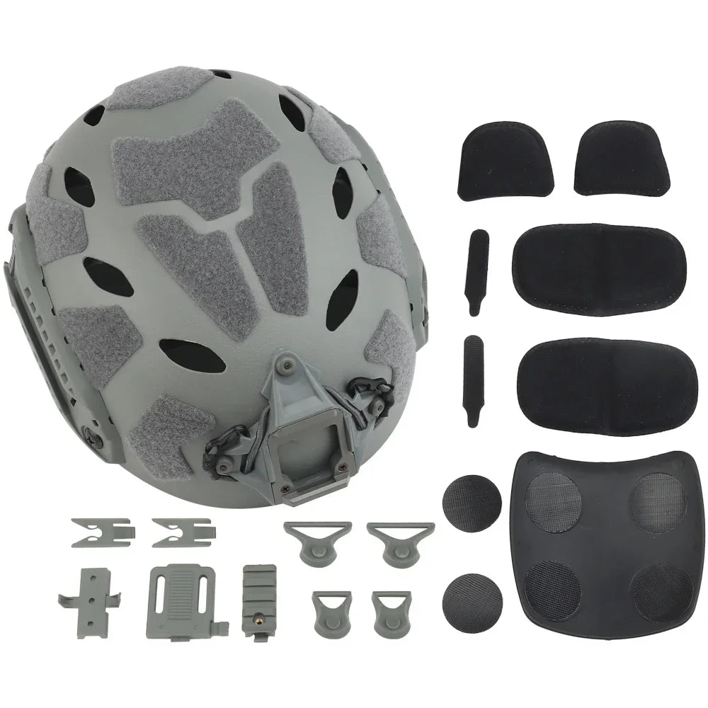 Tactical Fast Airsoft Helmet Lightweight SF Super High Cut Hunting Shooting Wargame Protective Helmet Outdoor Sport Cycling Gear
