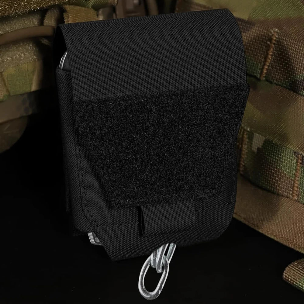 Handcuffs Pouch Molle Shackles Case Universal Handcuffs Holster Quick Release Standard Chain Cuffs Holder for Tactical Vest