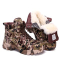 Winter Thick Wool Lining Snow Shoes Men's Camouflage Hunting Boots Outdoor Non-Slip High-Top Mountaineering Boots