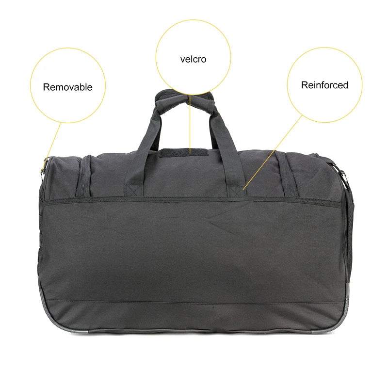 LQARMY 40L Waterproof Gym Bag Men Sports Travel Bags Tactical Duffle Luggage Outdoor Fitness Training Bag