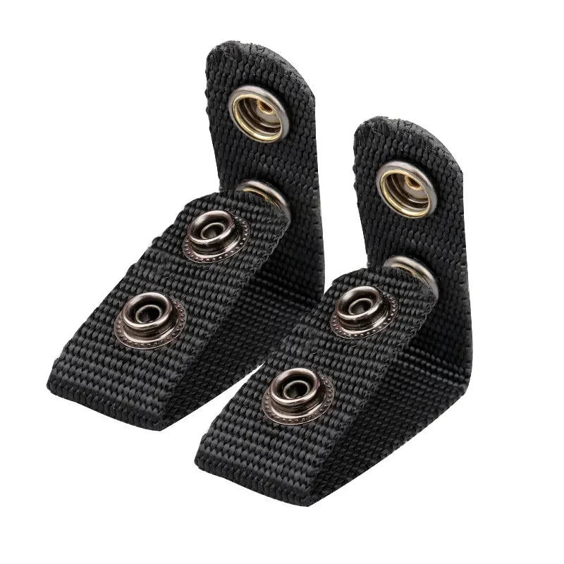 4pcs Adjustable Thickened Tactical Belt Buckle Police Military Accessories Double Snap Buckle Nylon Tactical Belt Loop Retainer