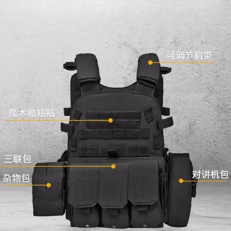 Children Nylon Gear Tactical Vest Body Protection Hunting Carrier Children Accessories Pouch Training Camping Kid Camo Vest