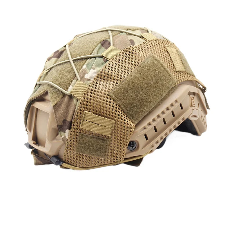 Tactical Helmet Cover for Outdoor Sports Compatible with FAST Helmet Tactical General Helmet Cover Camo Design