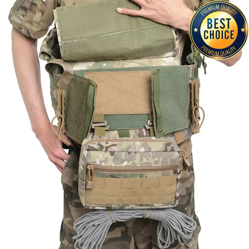 1000D Tactical Sack Pouch Sub Abdominal Drop Down Belly Utility Bag For D3 Chest Rig MK3 Hunting Vest Plate Carrier Storage Bag