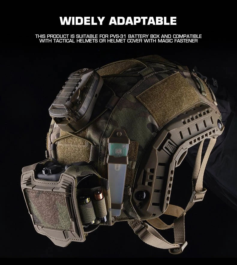 Tactical Helmet Battery Pouch K Series Hunting Airsoft Fast Helmet PVS31 Battery Box Storage Counterweight Helmet Accessory Bag