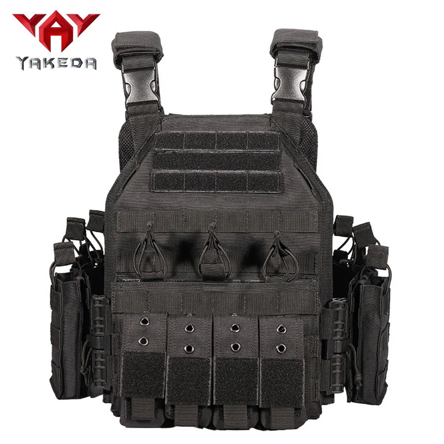 YAKEDA quick dismantling tactical training vest outdoor CS protective equipment combat vest camouflage suit
