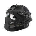 Tactical Helmet Steel Mesh Mask Integrated Paintball Wargame Full Protection Airsoft Helmet Outdoor Hunting Riding Safety Gear