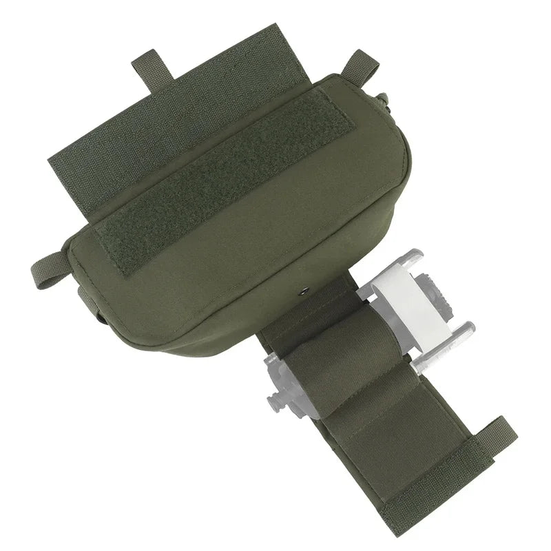 Excellent Tactical Drop Hanger Pouch  Compact Abdominal Dangler Pack Quick Release Shoulder Bag Vest Plate Carrier Airsoft Gear