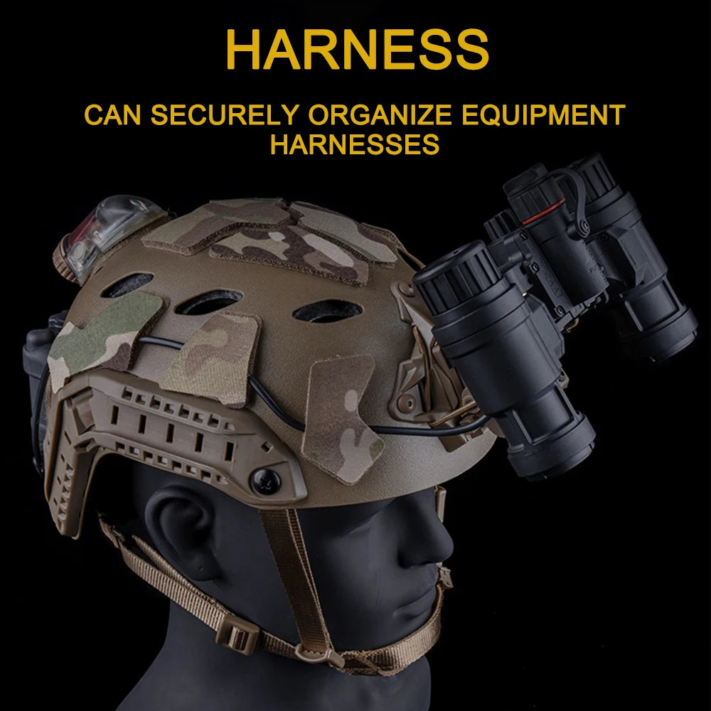 Tactical Magic Patches Highly Cut Hook Loop Fasteners Helmets Sticker Airsoft Fast Magic Stickers Accessory Hunting Tool Set