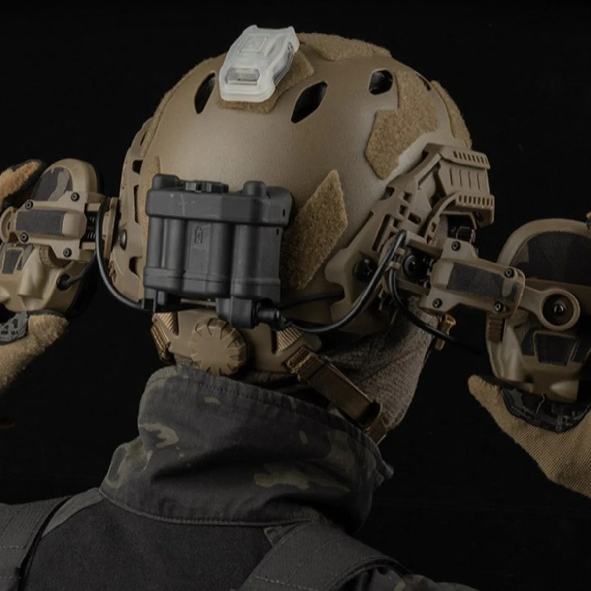 Tactical Headset Camo Sticker for Ops Core AMP, Camouflage Headphone Protection Earmuff Accessaries for Hunting Shooting Airsoft