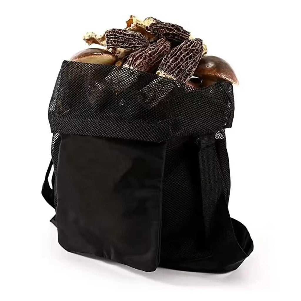 Breathable Picking Pouch Mesh Mini Bag Adjustable Strap Multi Storage Pocket for Outdoor Garden Hiking Lovers