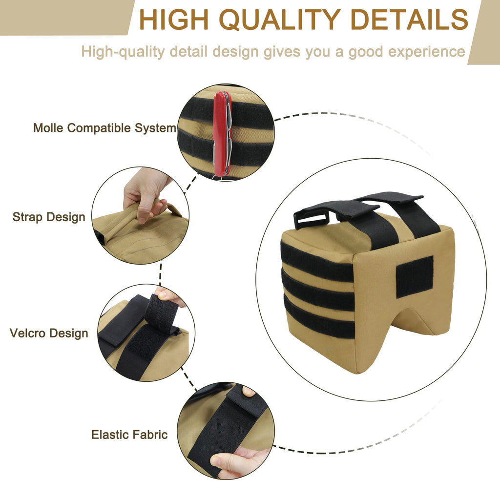 500D Nylon Hunting Shooting Bag Gun Rest Target Sports Shooting Bench Mount for Rifles Sniper Gun Airsoft Hunting Accessories