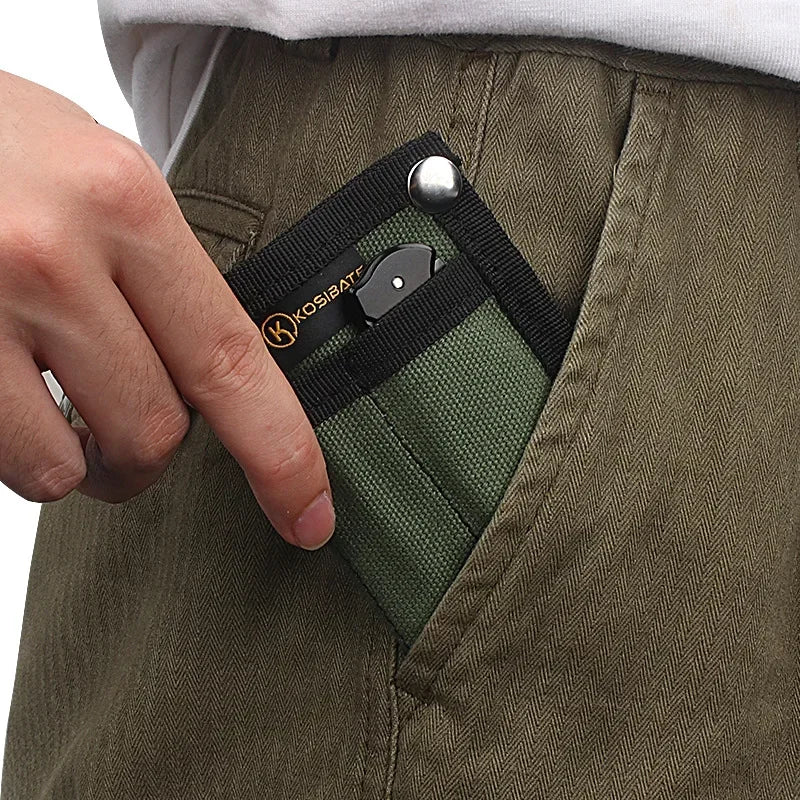 EDC Bag Nylon Organizer Pen Card Wallet Storage Portable Bag Molle Tactical Bag