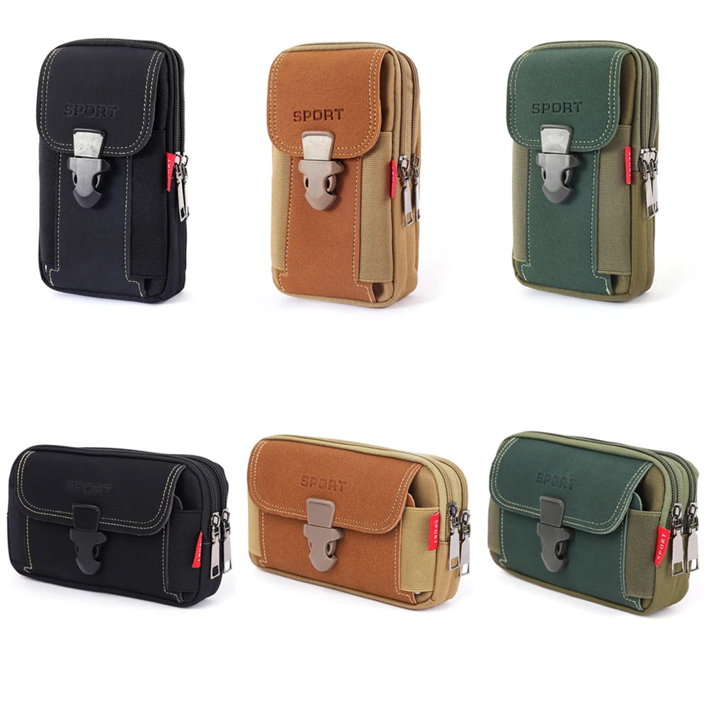 EDC Molle Bag Men Tactical Molle Pouch Belt Coin Purse Waist Bag Outdoor Waist Fanny Pack Phone Pouch Camping Bags