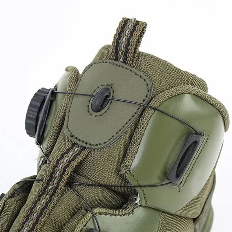 Men Tactical Boots Outdoor Hiking Shoes Leather Boots Autumn Winter Combat Ankle Shoes Hombre Special Training Boots