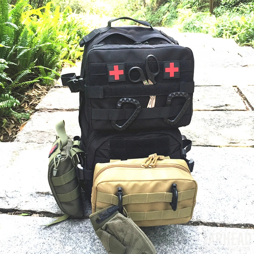 New Molle EDC Pouch Utility Medical Bag EMT Organizer Outdoor Emergency Pack Fist Aid Kit Bag Camping Hiking Hunting Accessories