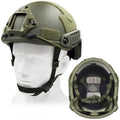 High-Cut Tactical Helmet (FAST Style) - BOA Dial & Floating Pad System for Tactical & Outdoor Hunting