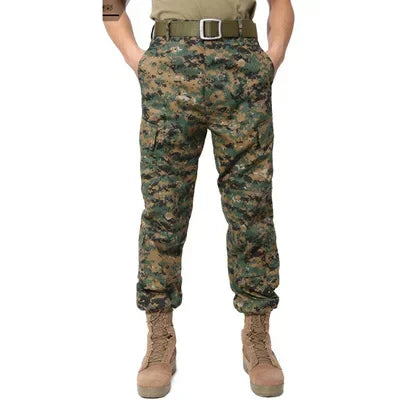 Men Camouflage Pants Hunting Hiking Cargo Pants  Outdoors Male Tactical Camo Climbing Camping Pants XS-XXL Plus Size