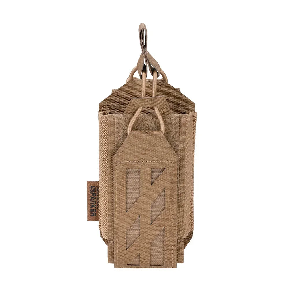 Tactical Radio Pouch Hunting Walkie Talkie Holder Open-Top Interphone Hanging Bag Molle Nylon Magazine Pouch