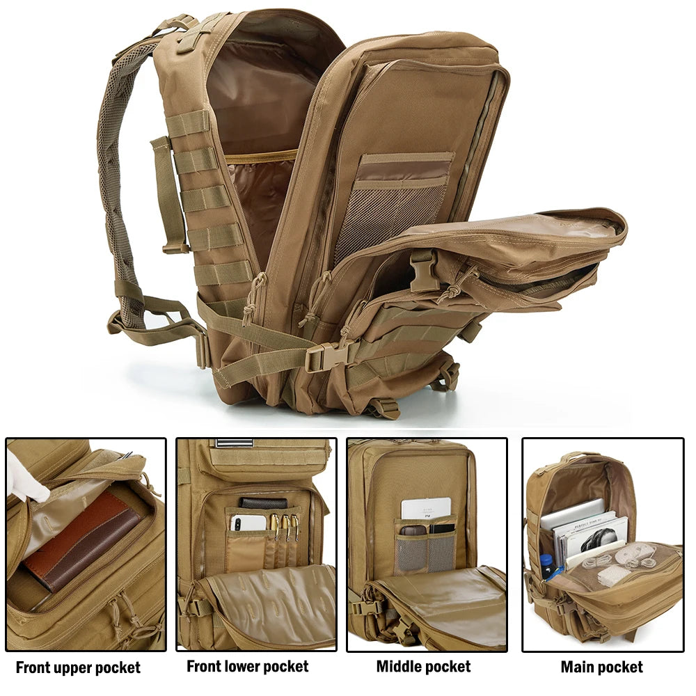 30/50L Man Tactical Backpacks Traveling Bags Survival  Outdoor 3P Assault Pack EDC Molle Pack For Trekking Hunting Bag