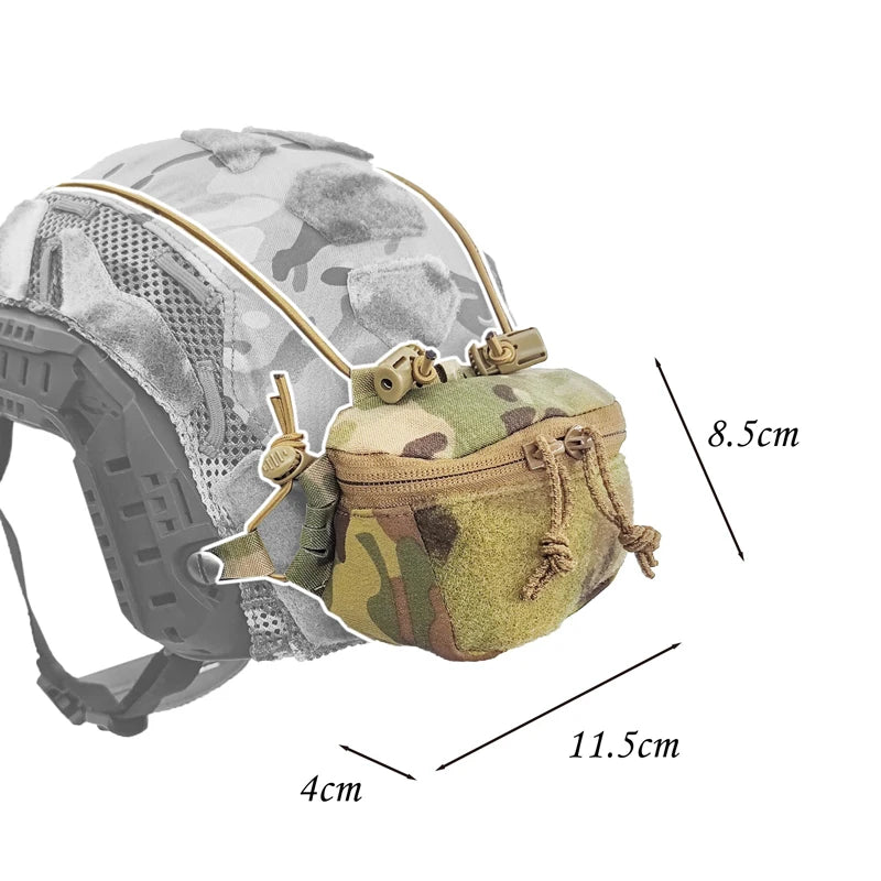 Tactical Helmet Battery Pouch SC Style Helmet NVG Night Vision Battery Pouch Gear Airsoft Helmet Storage Counterweight Bag