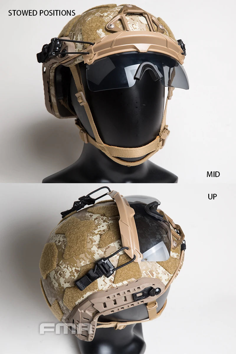 FMA Safety Goggles For Tactical Helmet Protective Glasses Anti Fog Dust Paintball TB1333