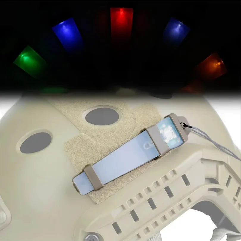 Airsoft Helmet Flashlight Sport Helmet Light Identification Marker Light Survival Signal Outdoor Hunting Tactical Helmet Lamp