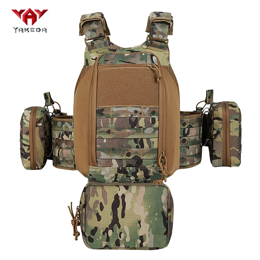 YAKEDA quick release hunting vest for outdoor sports, multifunctional and wear-resistant