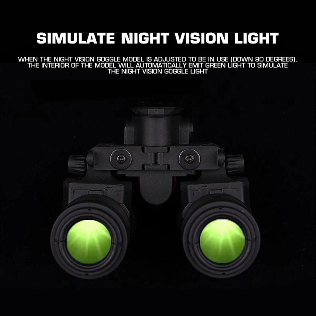 Airsoft Helmet Set with Night Vision Model Goggles Helmet Light Tactical Headphones Mask for CS Paintball Shooting Movie props