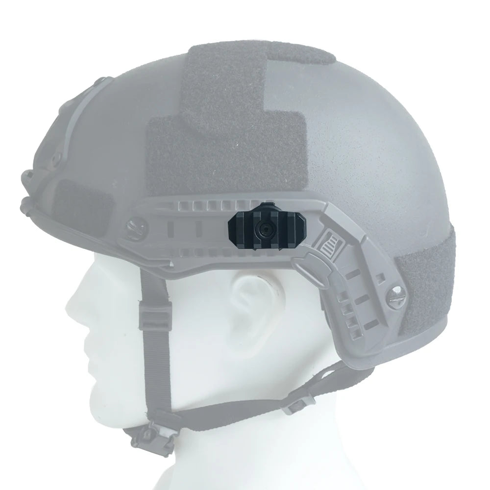 BOOIU 360 Degree Rotating Flashlight Mount Base Tactical Helmet Grenade Game Helmet Headlight Installation Accessory