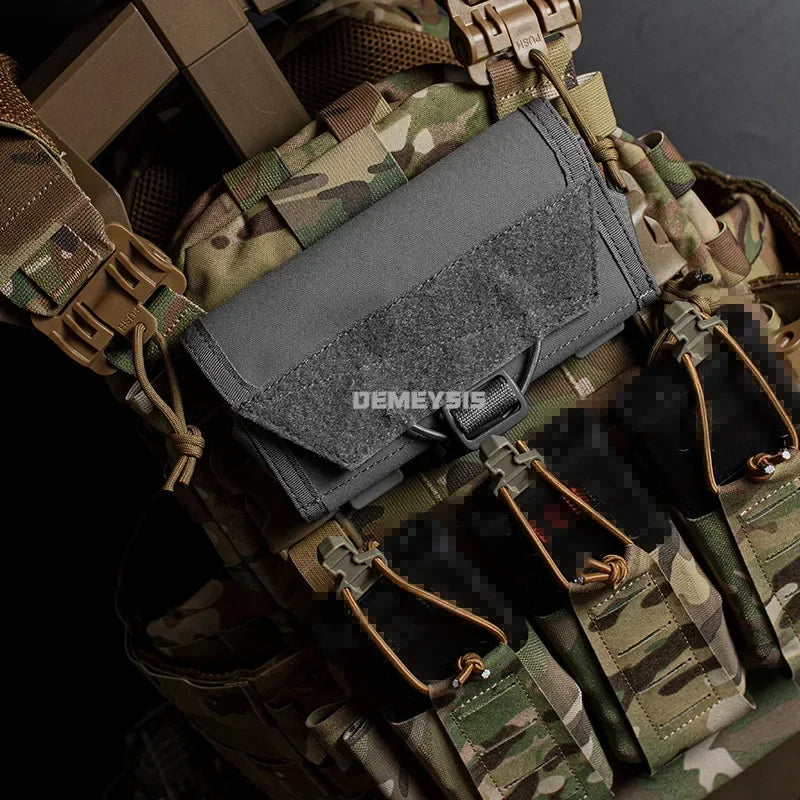 Tactical MOLLE Phone Case Universal Mobilephone Pouch Holder Outdoor Hiking Hunting Waist Bags
