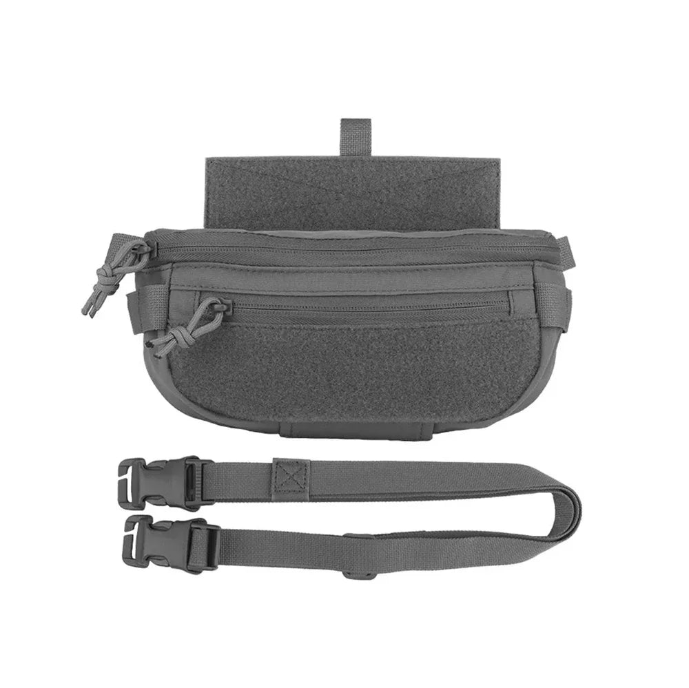 Premium Tactical Vest Accessories Pouch, Expansion Pack, Dual Purpose, Multi Function Lower Abdominal Bag,Single Shoulder Bag