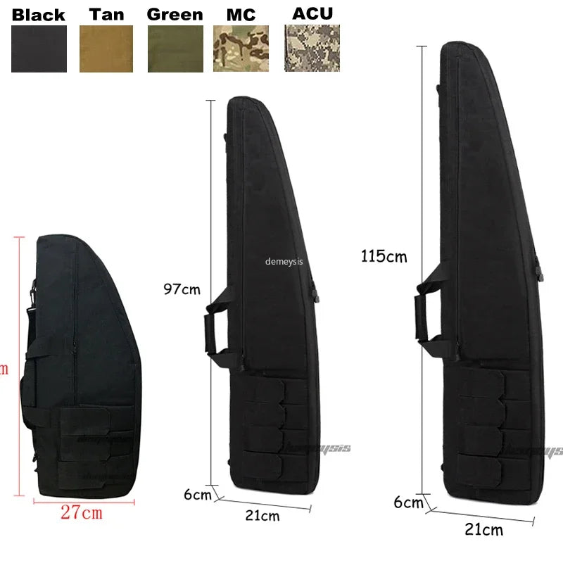 70 95 115cm Tactical Rifle Gun Backpack Outdoor Padded Shoulder Strap Pouches Shotgun Storage Case Hunting Shooting