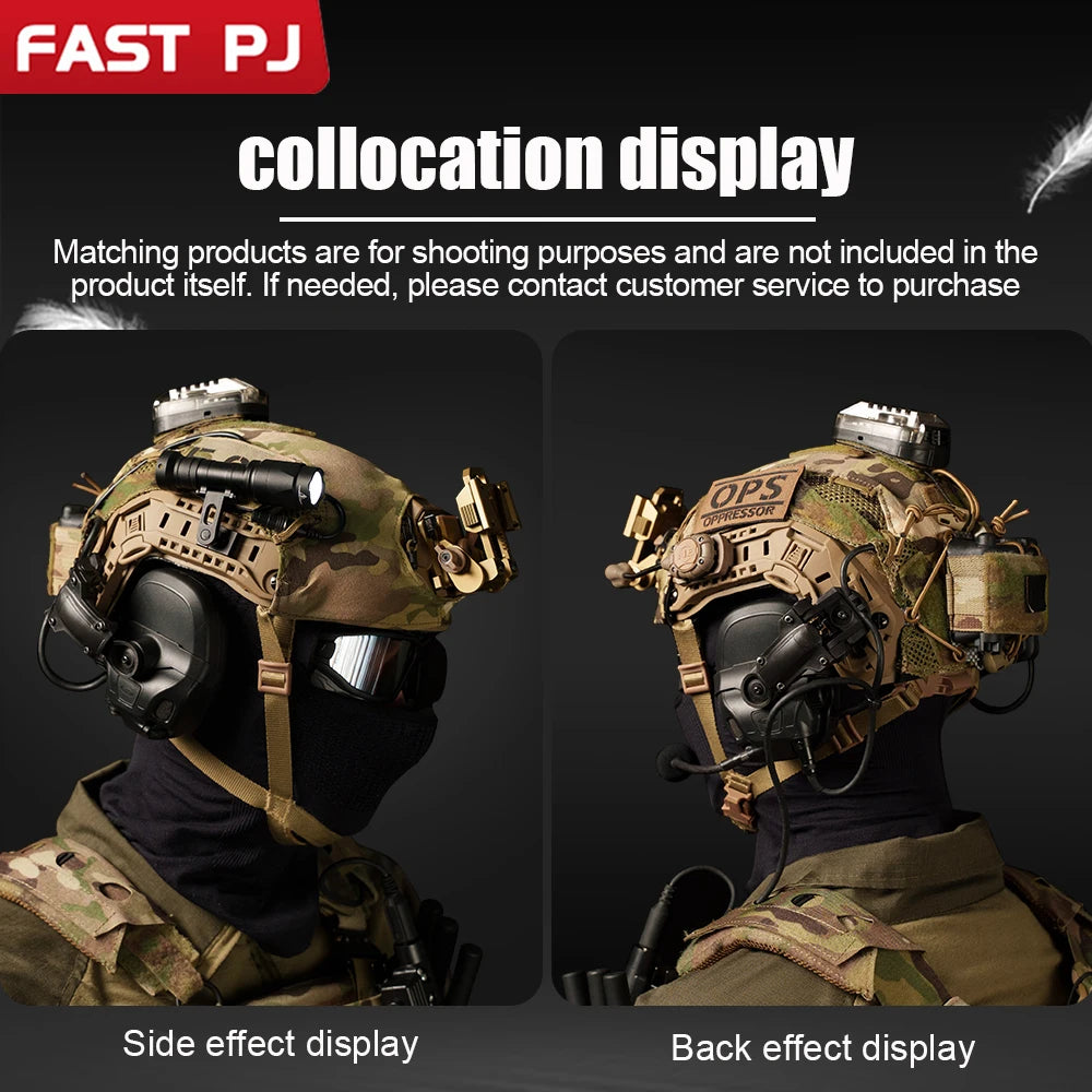 Lightweight breathable carbon fiber tactical helmet with holes; skiing and cycling ; military tactical FAST PJ accessories