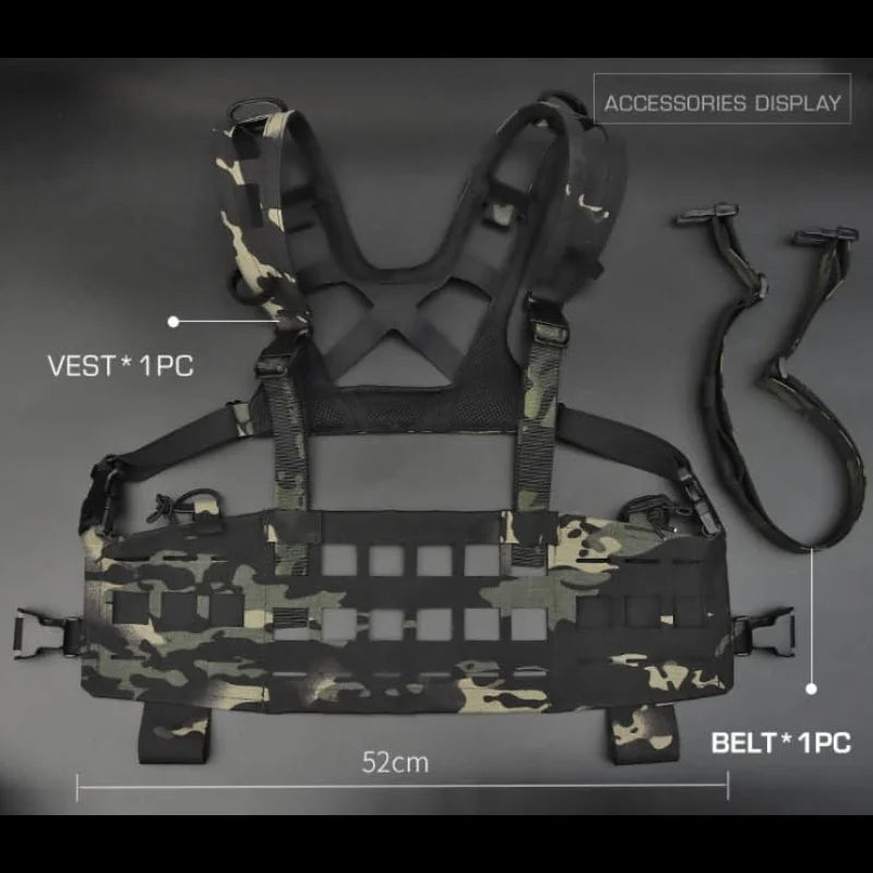 SPC Ultralight Load Carrying System | Low Profile Chest Platform Modular Carrier Vest | For Outdoor Professional Use