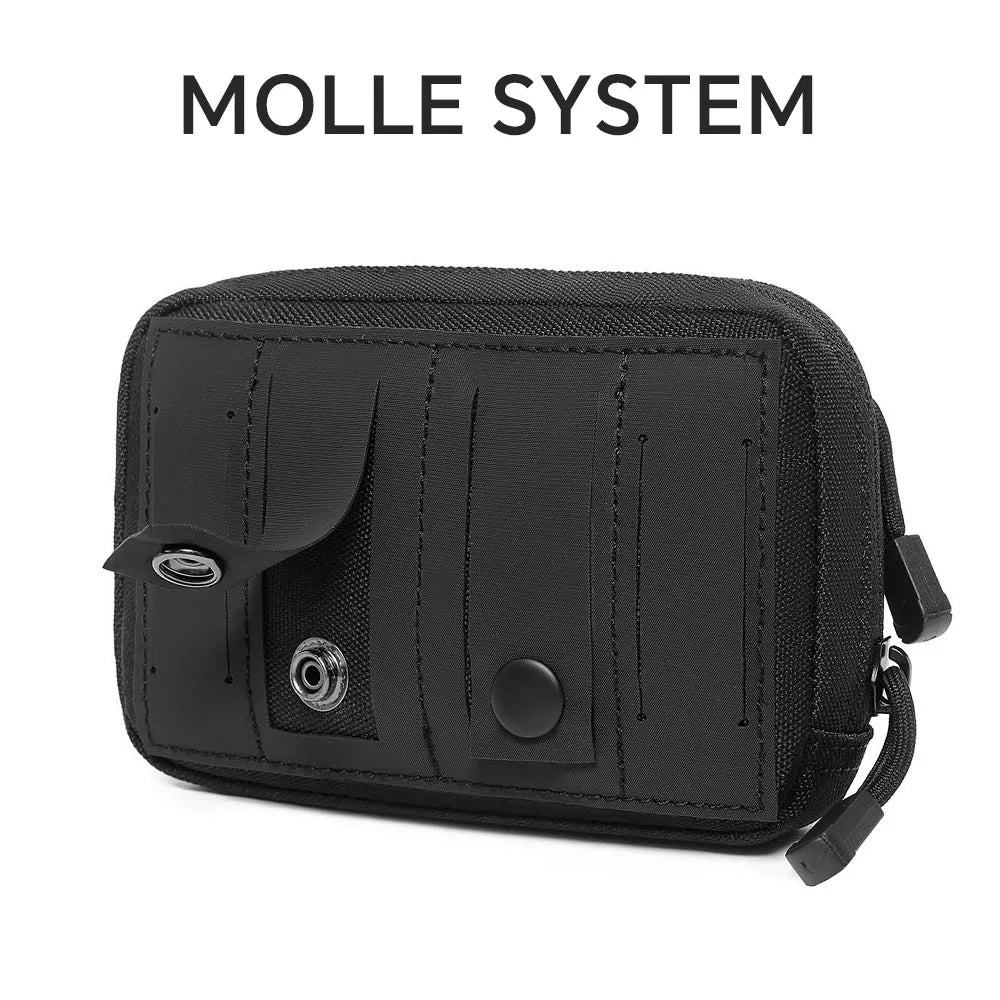 Tactical Small Molle Pouch Admin Pouch Belt Waist Bag Compact EDC Utility Gadget Gear Pouches for Hunting Camping Hiking Bag