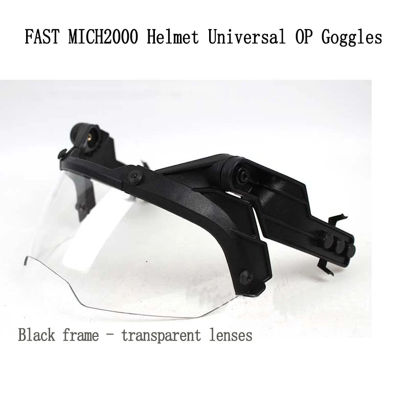 CS Protective Goggles FAST Guided Tactical Helmet OP Goggles 90 Degree Detachable AF Helmet Guided Fog and Riot Prevention