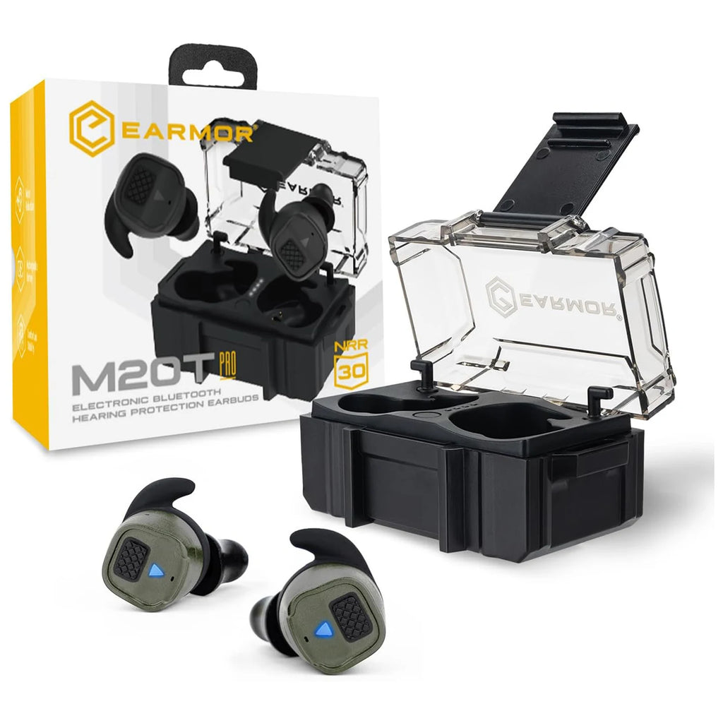 EARMOR M20T PRO Tactical Bluetooth Electronic Noise Canceling & Sound Amplification Earplugs, Shooting Ear Protection Earmuff