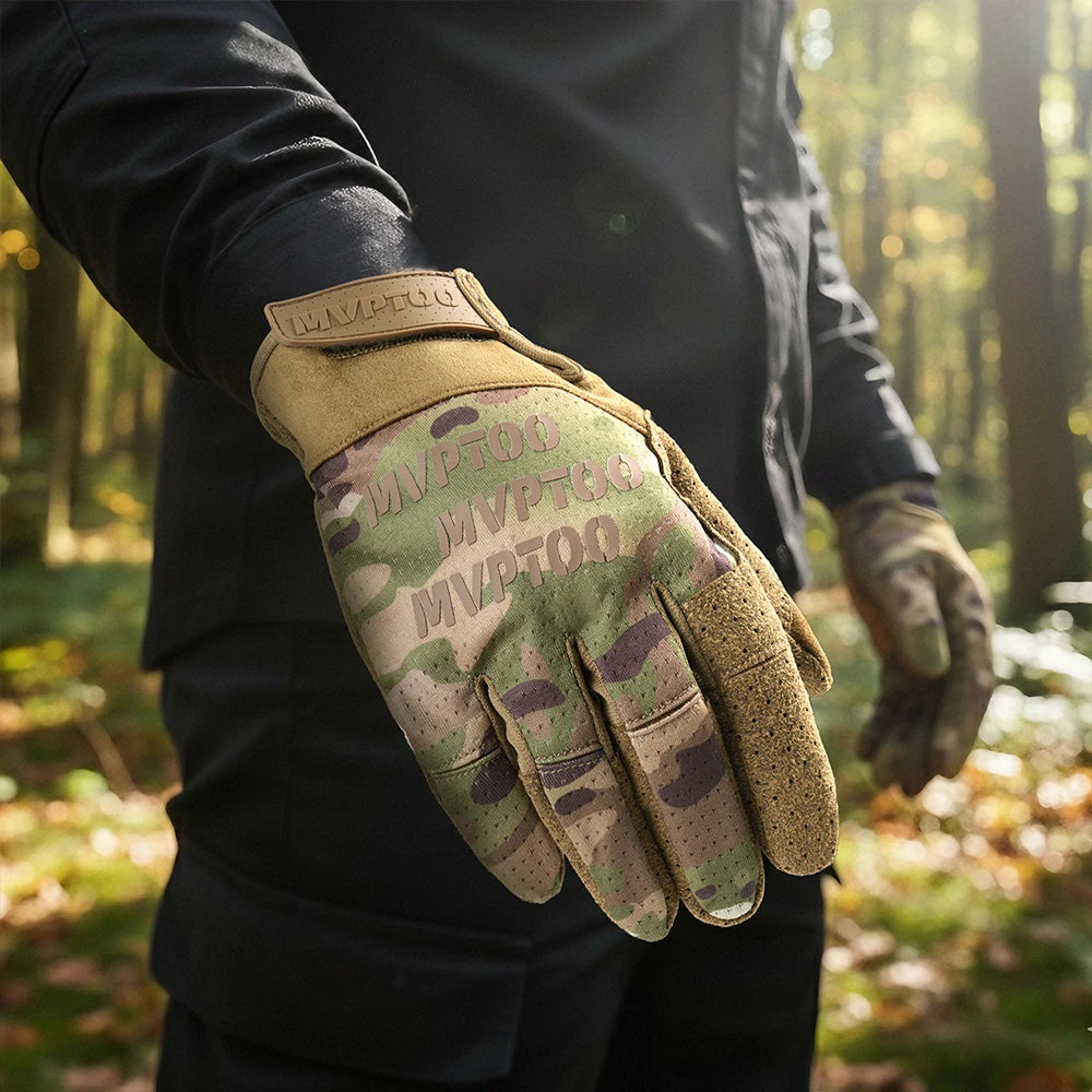 Hunting Gloves Men Touch Screen Breathable Lighweight Full Finger for Outdoor Tactical Sports Hiking Cycling Paintball Shooting