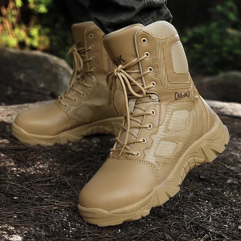 High-Top Work Boots Indestructible Safety Shoes Men Steel Toe Shoes Puncture-Proof Sneakers Male Shoes Men Non Slip Work Shoes
