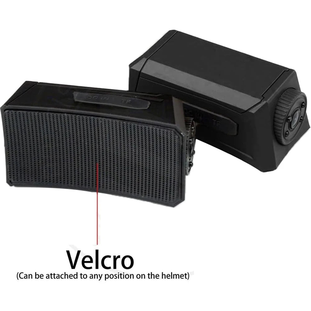 Tactical Helmet Camera 1080P HD Video with Hook Loop Sticker & 8GB TF Card & Mobile Data Cable Adjustable Angle Top/Side Mount