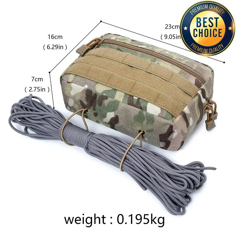 1000D Tactical Sack Pouch Sub Abdominal Drop Down Belly Utility Bag For D3 Chest Rig MK3 Hunting Vest Plate Carrier Storage Bag