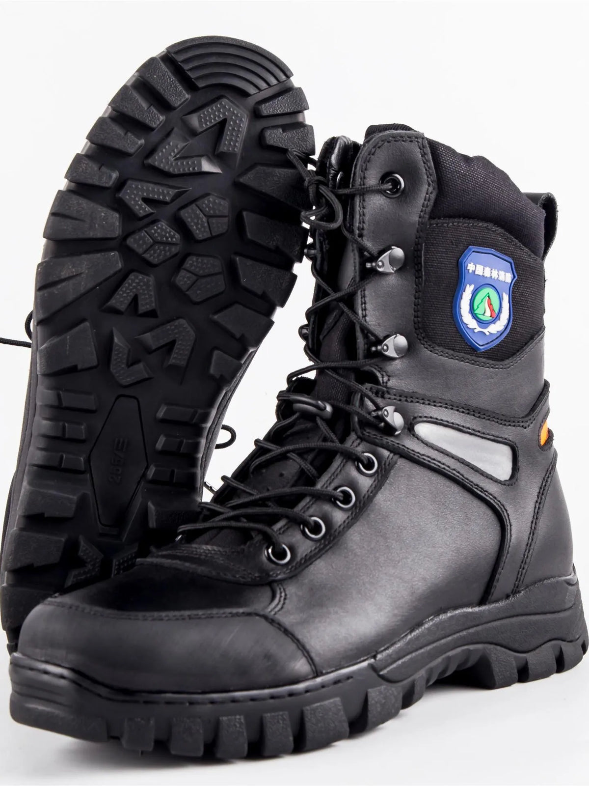 Anti Smashing Puncture Cowhide Material Forest Protection Combat Boots Emergency Rescue Outdoor Hunting Protective Labor Shoes