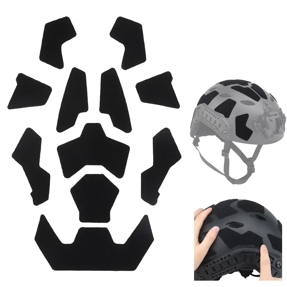 Ultra-high Cut Helmet Magic Sticker Quick Helmet Patch Hook and Ring Fastener Adhesive Magic Sticker Helmet Accessory