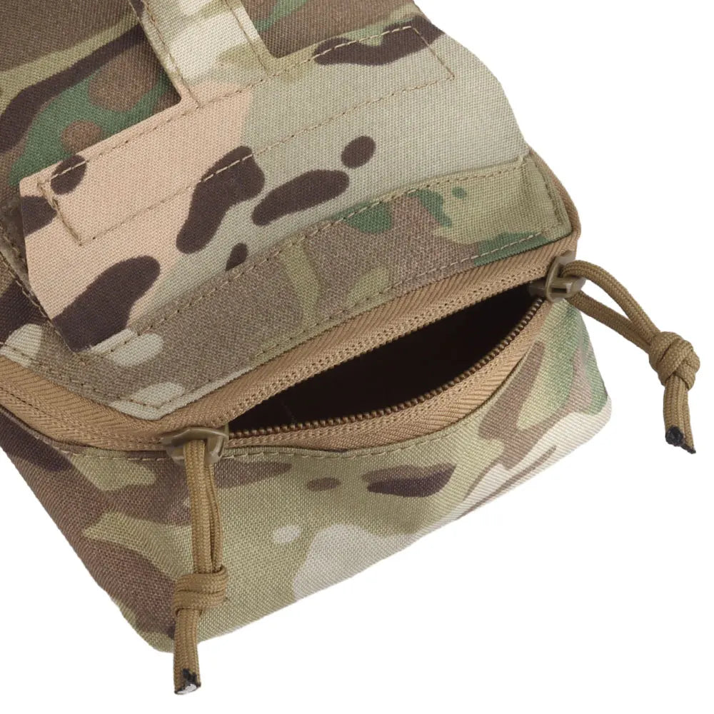 Lightweight Multi-Functional MOLLE EDC Storage Pouch Two-Way Zipper Quick Access Fits Plate Carrier for Hunting Shooting Gear