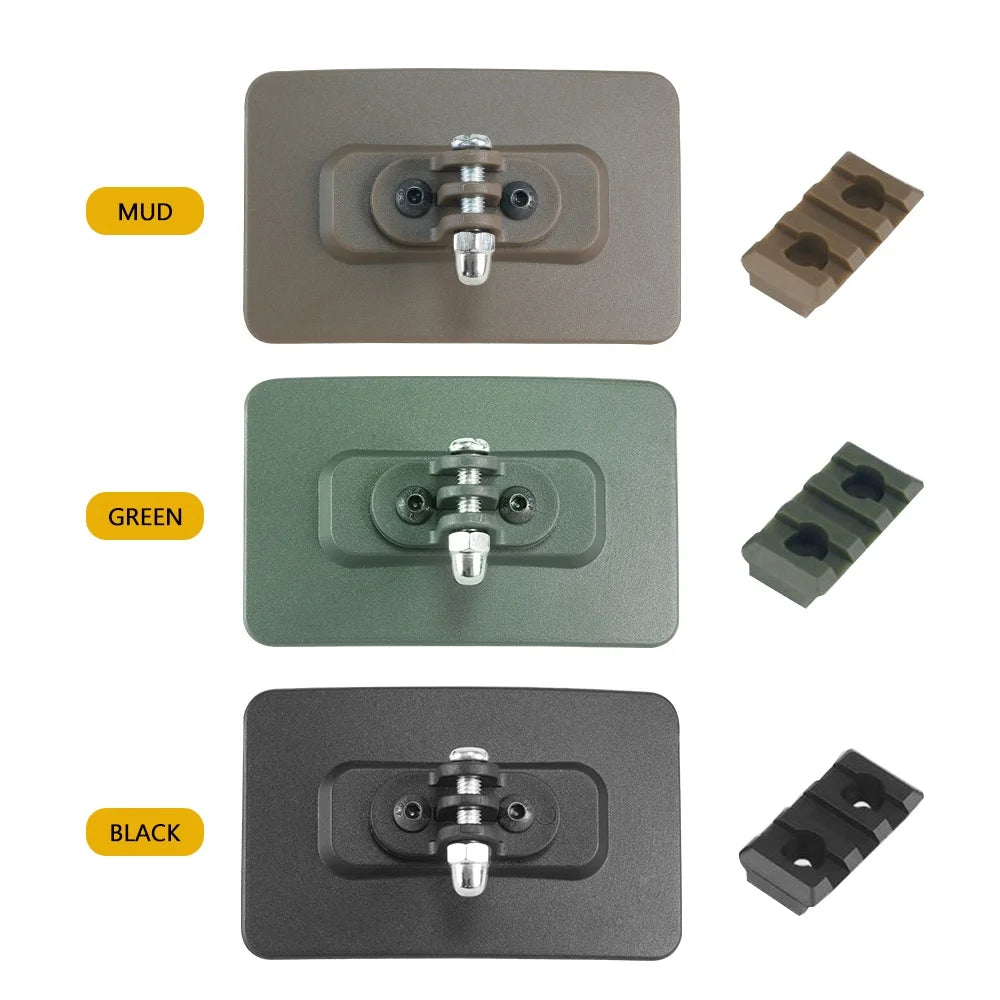 BOOIU Multi-Purpose Tactical Helmet Quick-Release Accessories: GoPro Mount Velcro Quick-Install Plate