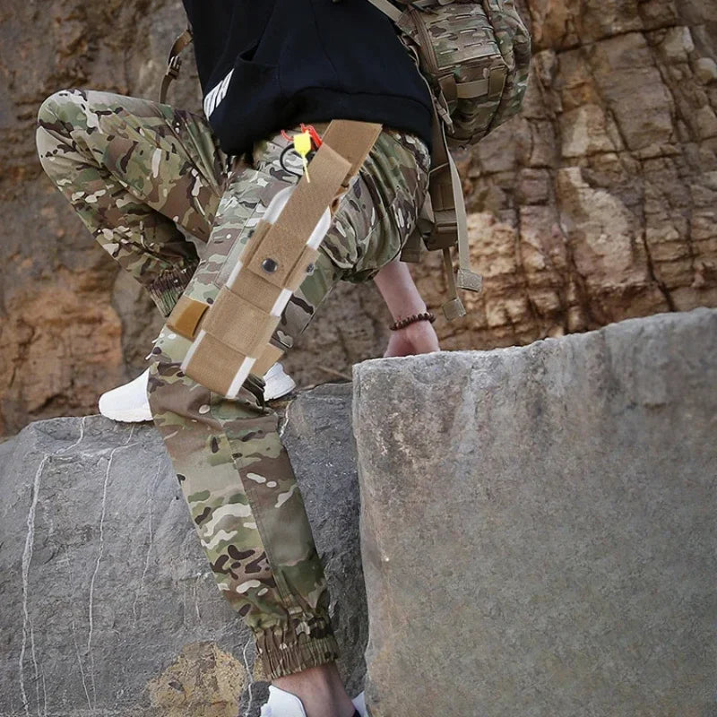 MK9 Pouch Belt Carriers Tactical Drop Leg Kettle Water Bottle Holster Thigh Pack Leg Bag,Pepper Spray Mini Extinguisher