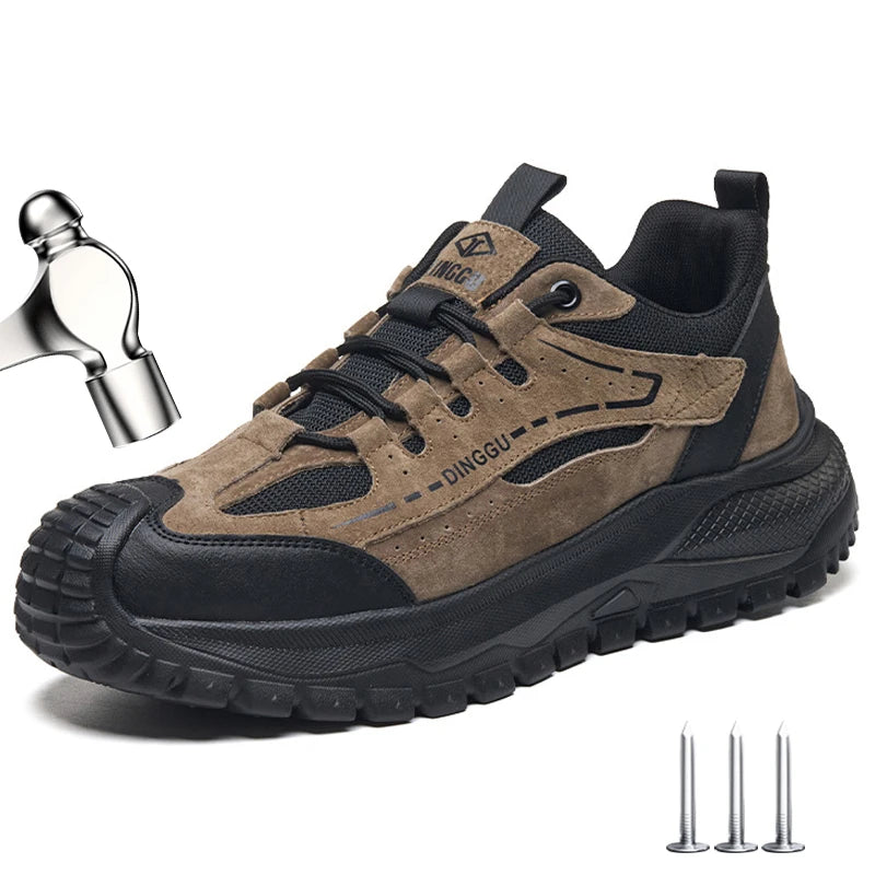 Lightweight Safety Shoes Men Women Breathable Steel Toe Work Shoes Puncture Proof Work Sneakers Protection Safety Boots